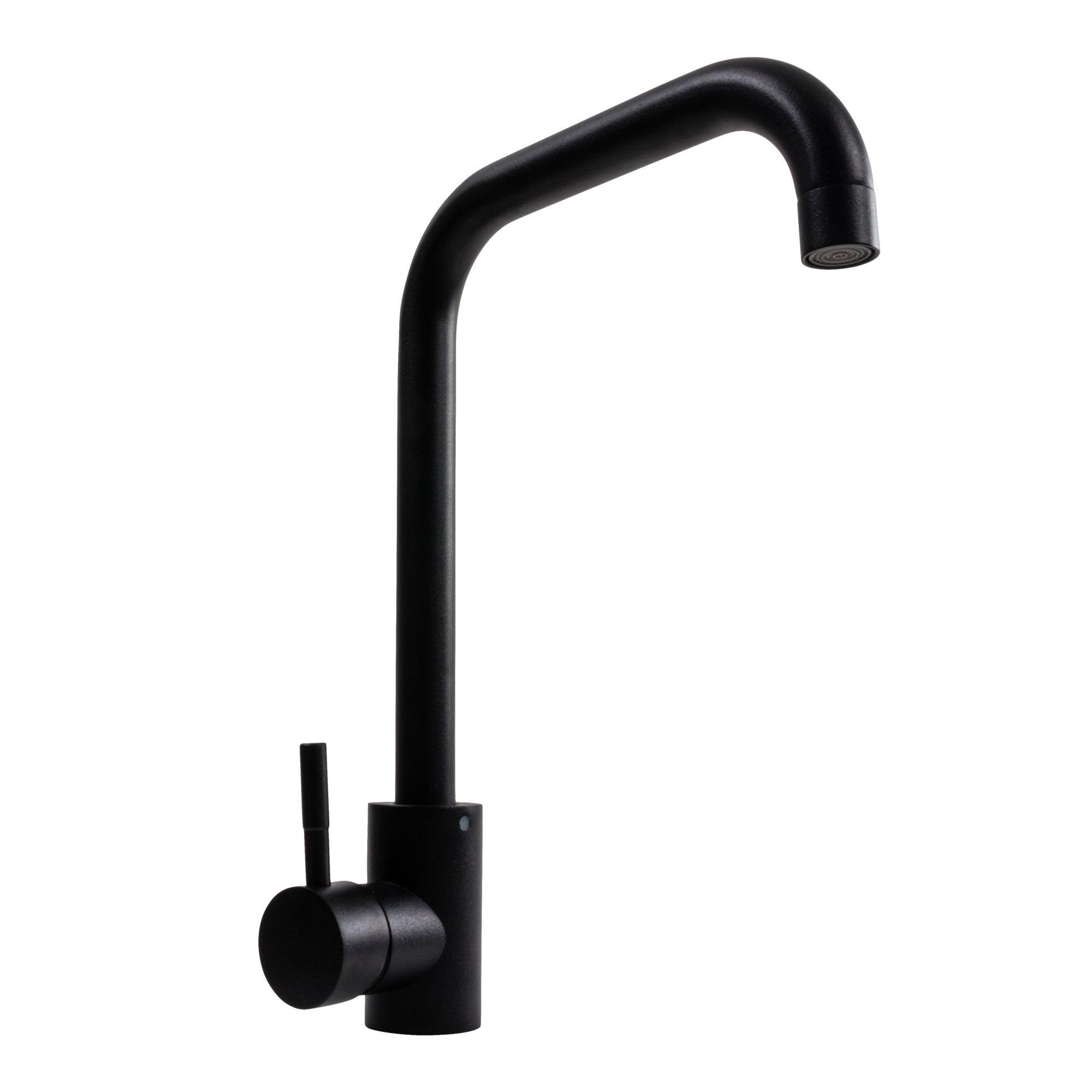 Смеситель кухонный Platinum NS02B Черный матовый (3008B)