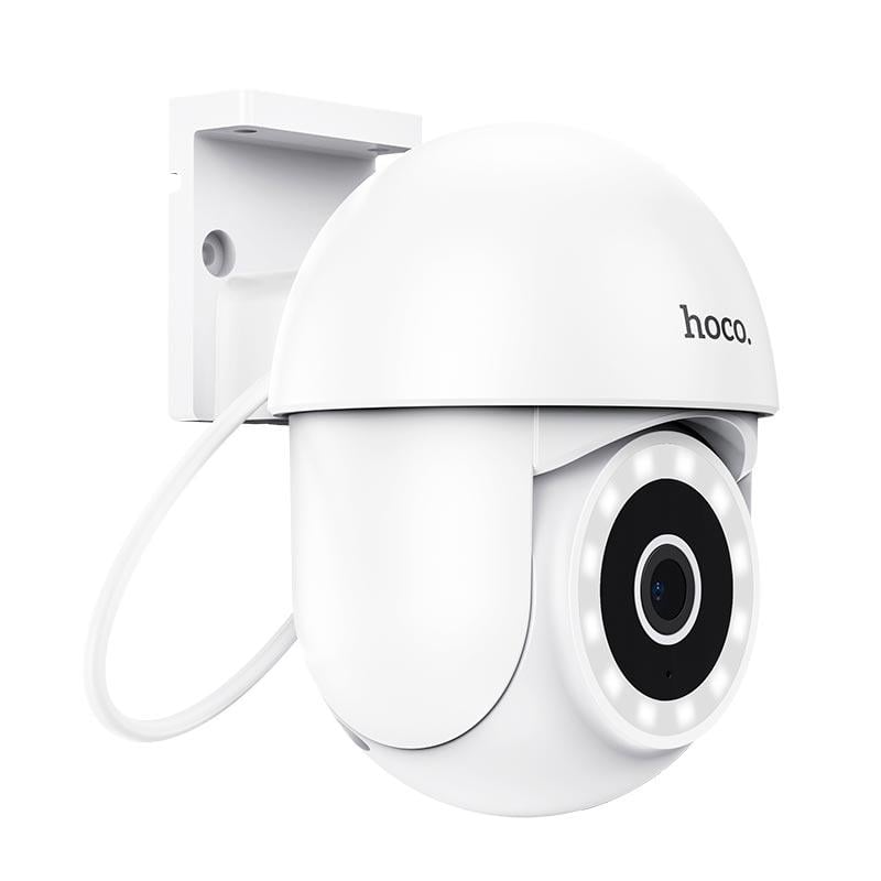 Камера видеонаблюдения Hoco D2 outdoor PTZ HD camera 3МП IP65 FHD White (591039)