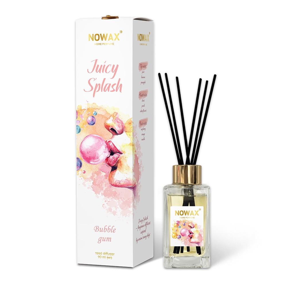 Аромадиффузор с палочками Nowax Juicy Splash Bubble Gum 90 мл (NX00169)