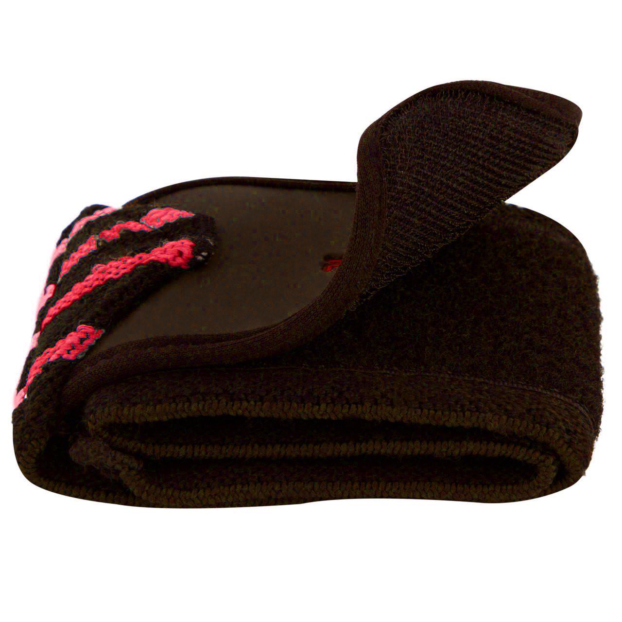 Бинти кистьові PowerPlay 3081 Gym WristT Wraps Чорно-червоний (A-013261) - фото 5