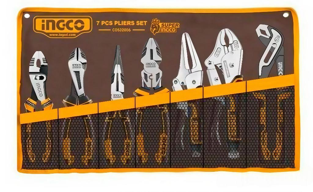 Набор шарнирно-губцевого инструмента INGCO INDUSTRIAL 7 ед. (000228264)