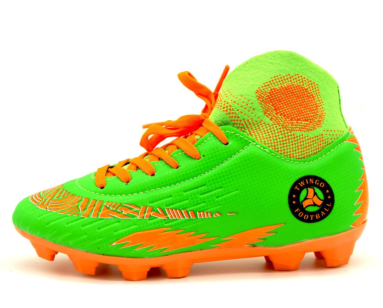 Бутсы детские TWINGO KRA142 р. 37/23,5 см Салатовый (1894527521)