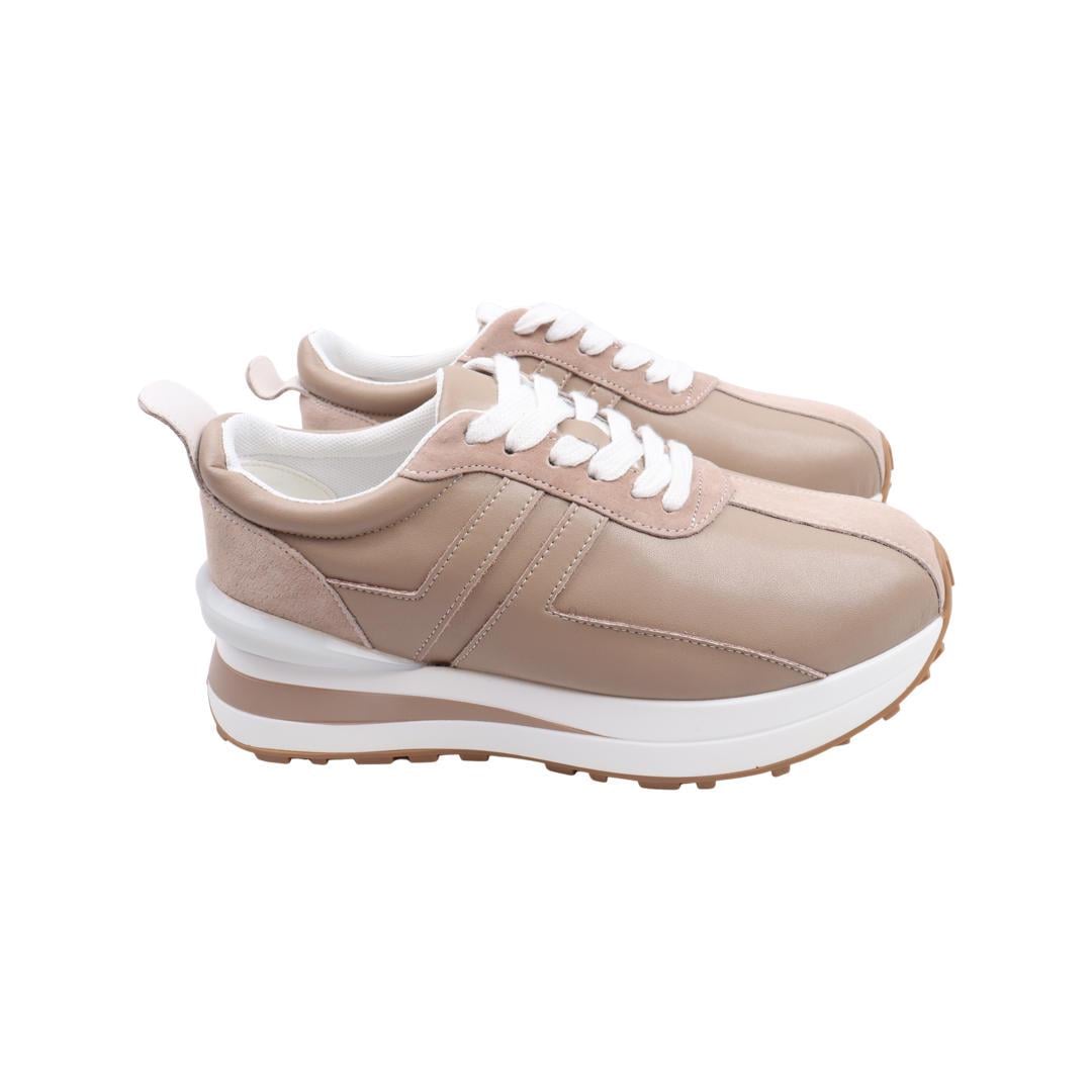 Кроссовки женские Gifanni натуральная кожа р. 38 Бежевый (140-22DK 38)