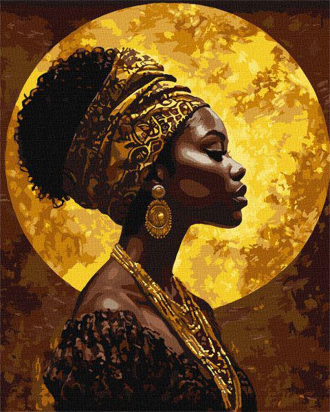 Картина за номерами Ideyka Під золотим сонцем з фарбами металік 40x50 см (Id-KHO8669)