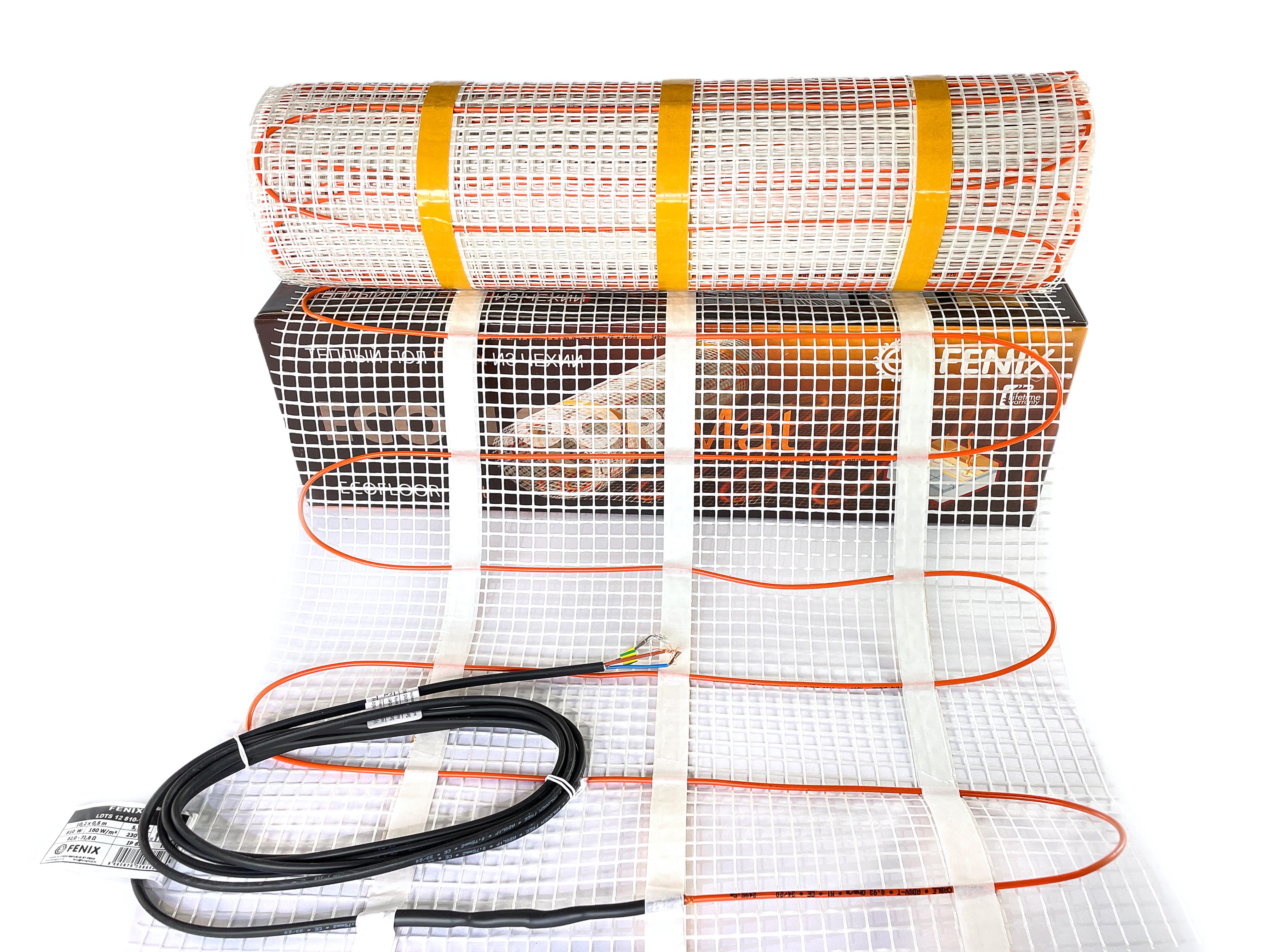 Ультратонкий нагревательный мат Fenix Ultra CM для теплого пола минимальной высоты 2,7 мм/4 м2/600 Вт (41503611)