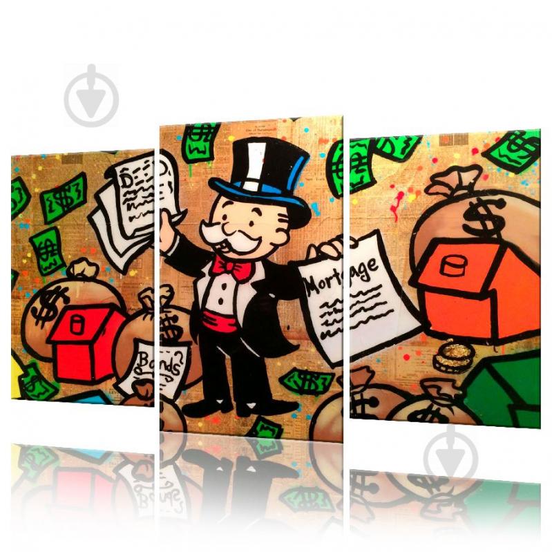 Алек Монополи модульная картина ADFM0003 размер 70 х 105 см