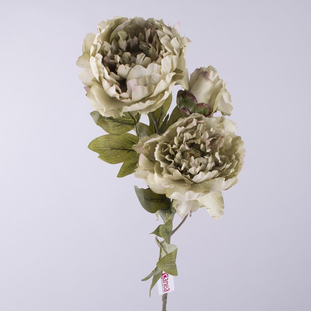 Искусственные цветы Пион пышный Оливковый (1386-4)