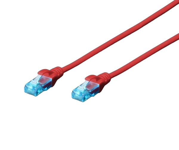 Патч-корд Digitus CAT 5e UTP AWG 26/7 1 м Червоний