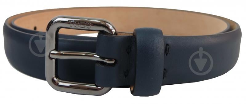 Жіночий шкіряний ремінь Tod's 2,5см Синій (S31C45)
