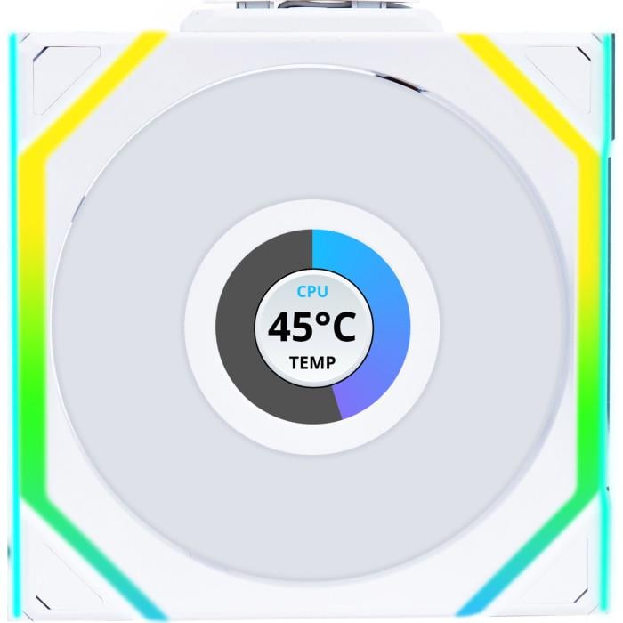 Вентилятор для корпуса Lian Li Uni Fan SL Wireless LCD Reverse 120 PWM 120 мм White (G99.12RSLLCD1W1W.00)