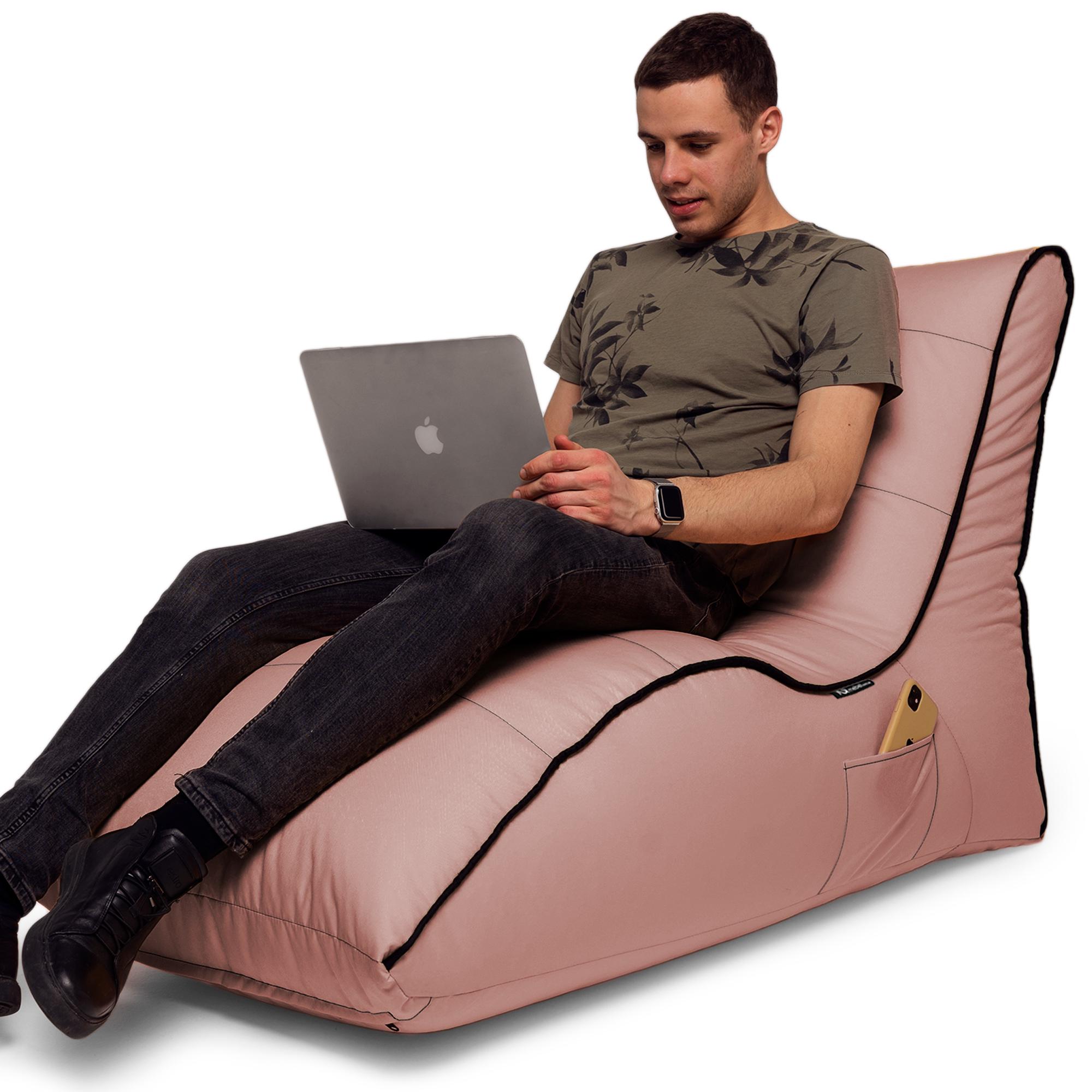 Крісло-мішок iQmebel Лежак 80х125 см оксфорд Кава з молоком - фото 4