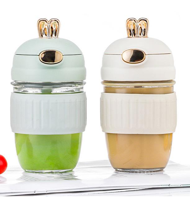 Склянка висока із трубочкою 18541 400 мл Молочний (5010837) - фото 3