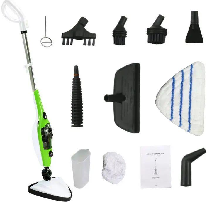 Швабра паровая X12 Steam Mop 400 мл 1300 W 220-240V 50 Hz с разогревом насадками за 2 минуты