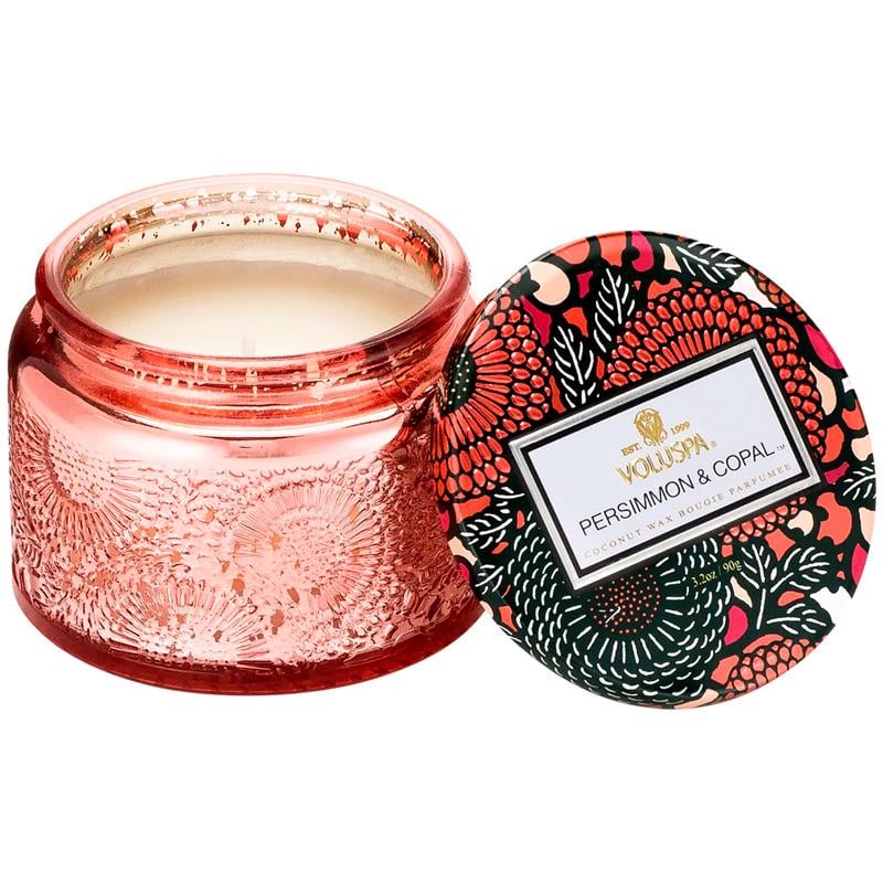 Свеча ароматическая Voluspa Japonica Persimmon & Copal 90 г банка с крышкой (111002654)