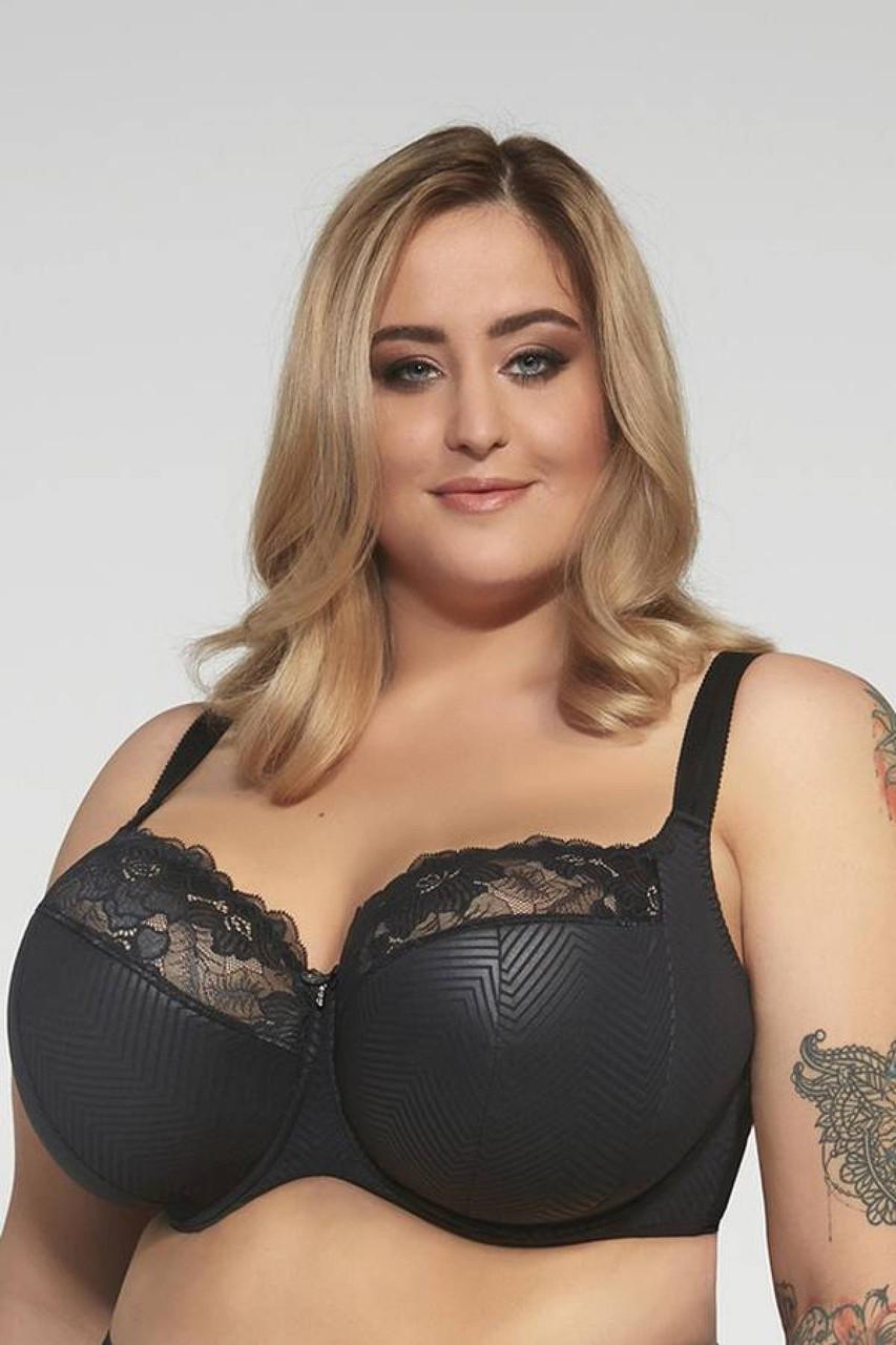 Бюстгальтер мереживний Kris Line Nicole semi soft 80F Чорний (1819293135)