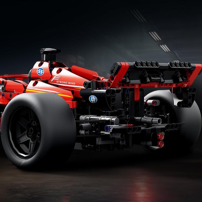 Конструктор на радиоуправлении 1:10 Ferrari SF-24 F1 Формула 1 гоночная машина с мотором и пультом 56 см Красный - фото 6