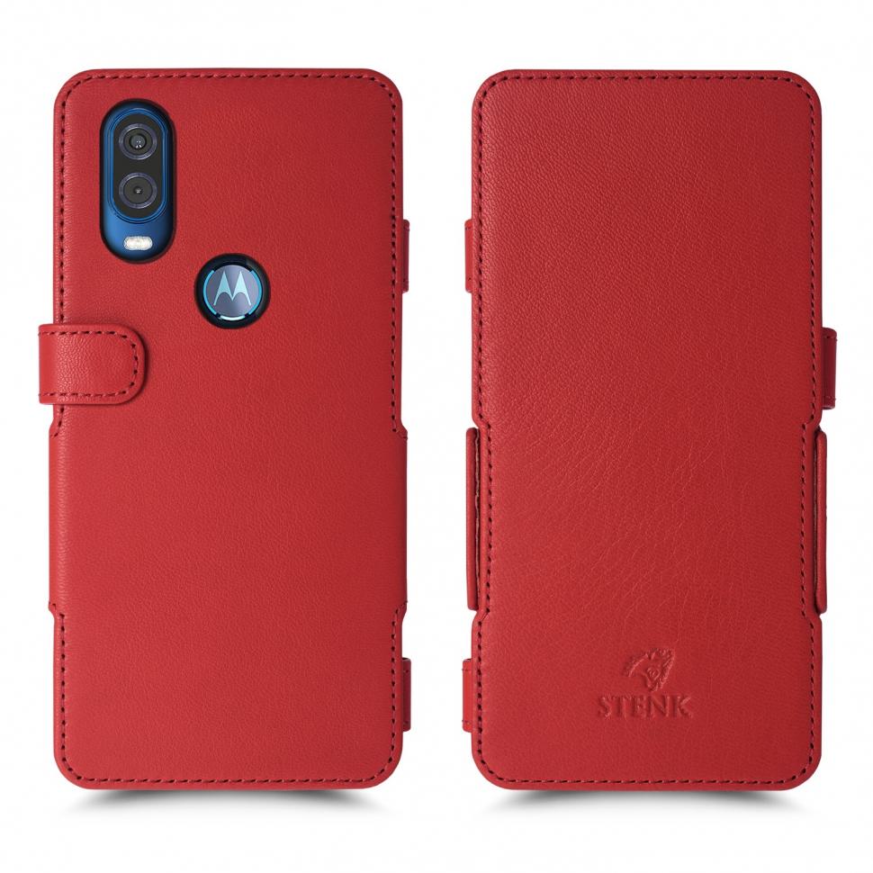 Чохол книжка Stenk Prime для Motorola One Vision Червоний (63740)