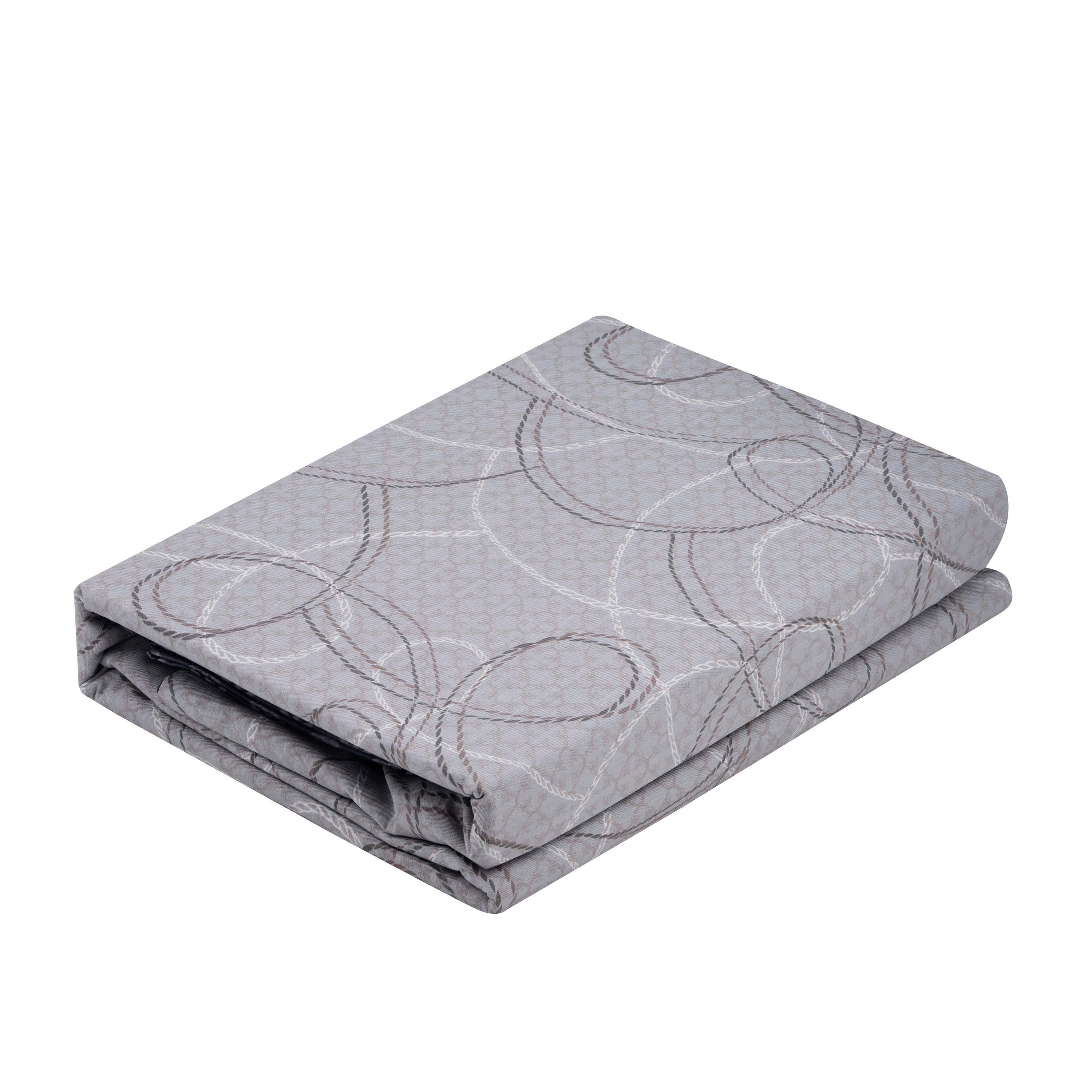 Комплект постельного белья Ardesto Gloria Геометрия двуспальный 200х220 см Серо-синий (ART2022PB) - фото 5