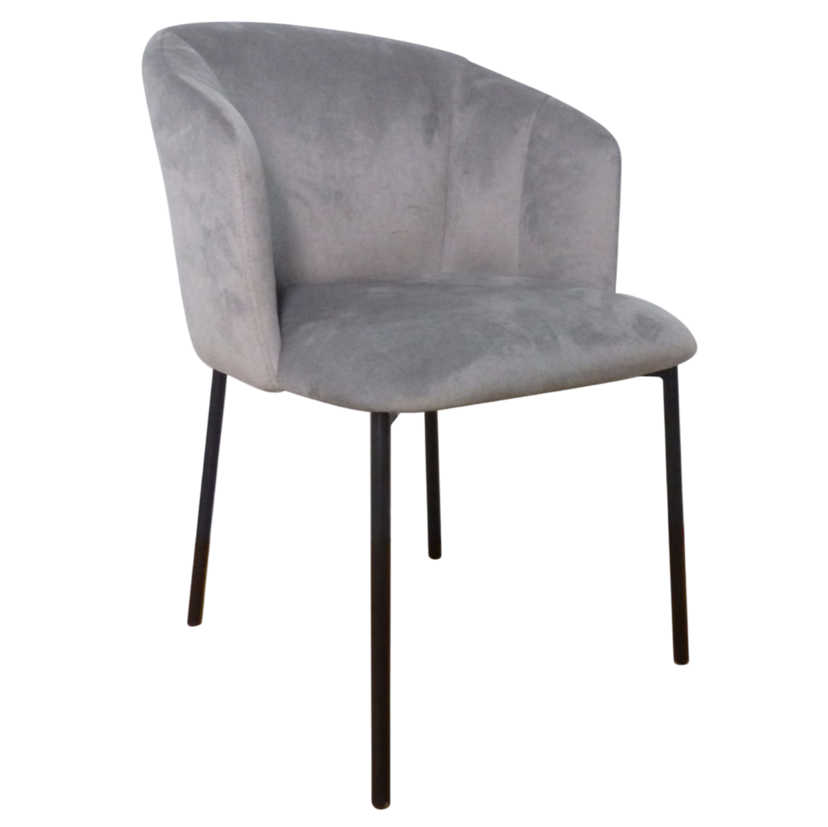 Стул кухонный Intarsio DORA ткань Черный/Серый (DORAGY)