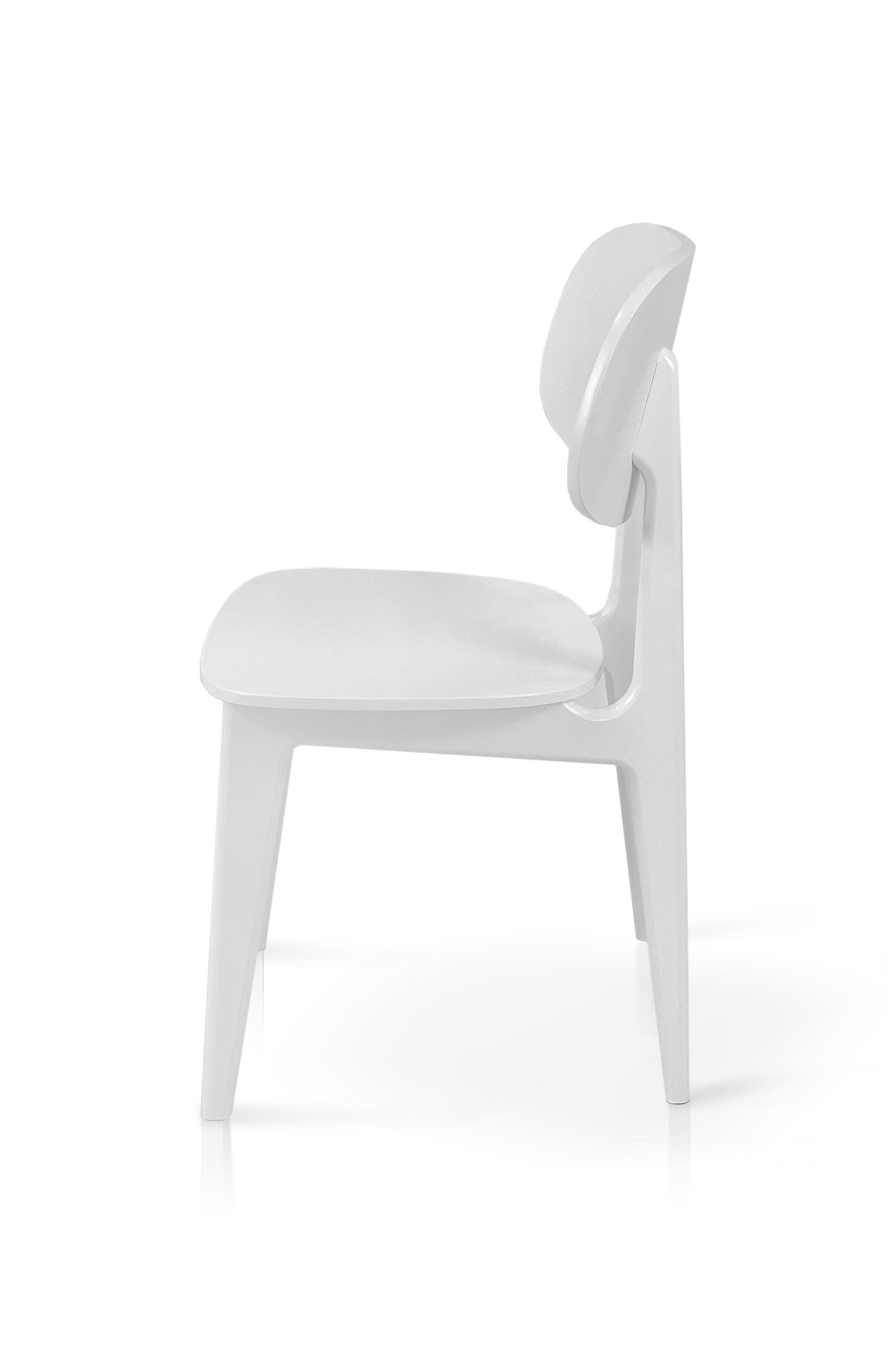 Стілець для кухні та вітальні Колібрі Лула 450х840х530 мм Білий (GAА0055536) - фото 2 Стілець для кухні та вітальні Колібрі Лула 450х840х530 мм Білий (GAА0055536) - фото 2