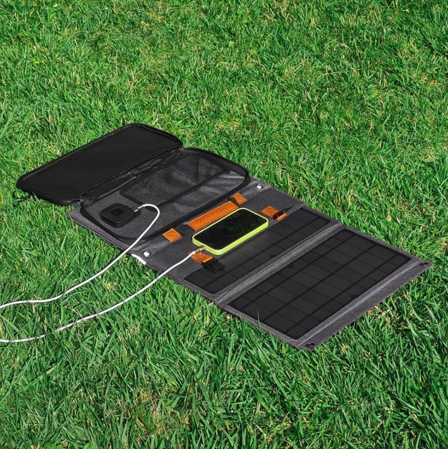 Солнечная зарядная станция Choetech Portable Foldable Solar Charger SC006 36W-C PD 3.0 USB QC 3.0 Серый (SC006) - фото 10