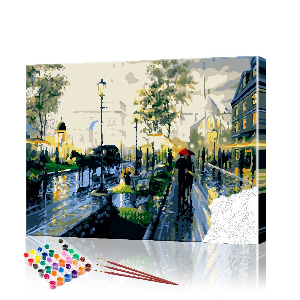 Картина по номерам ArtSale Старинный Париж PBN0459 40х50 см
