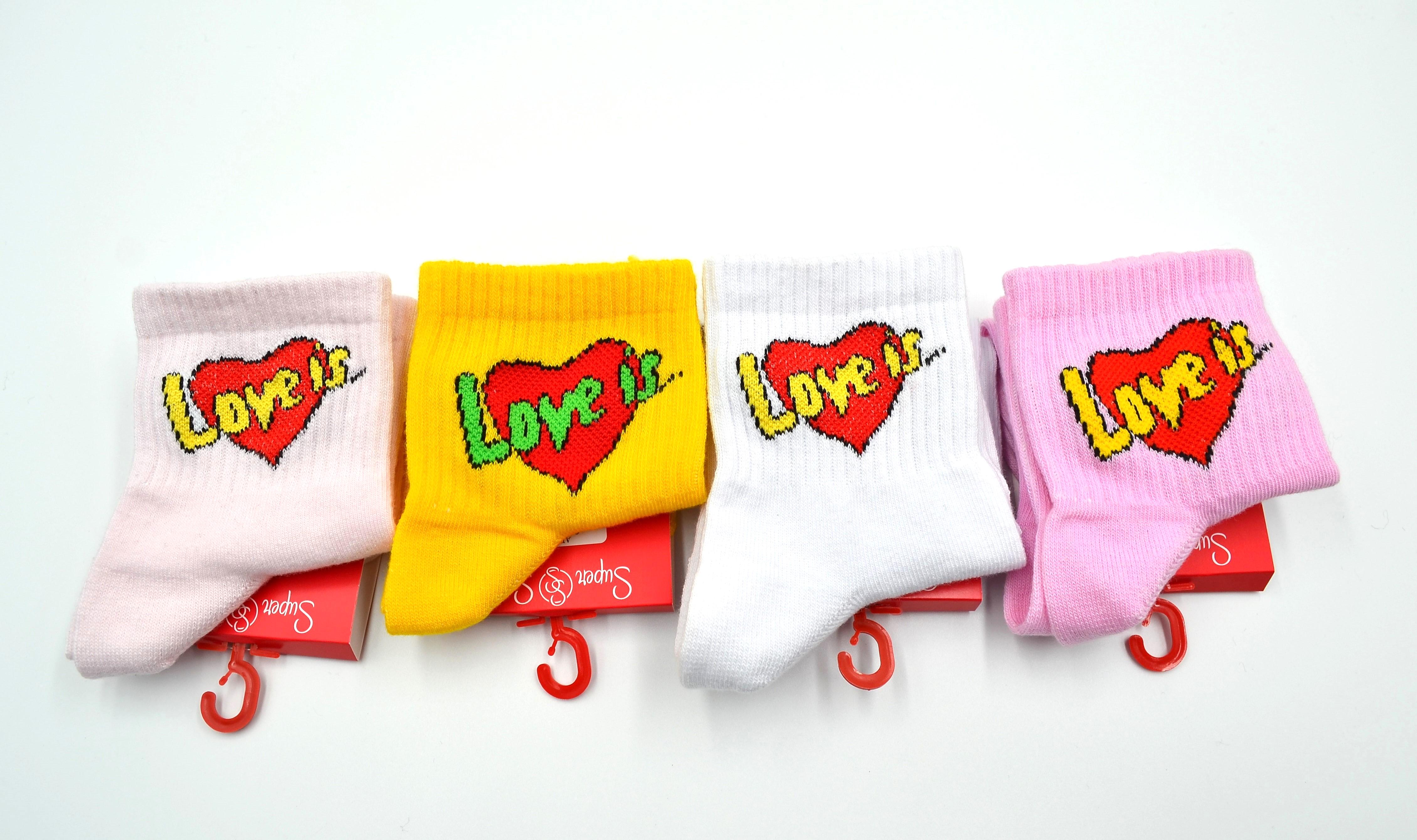 Носки универсальные демисезонные Super Socks 012.S105 Love is р. 36-40 Ассорти