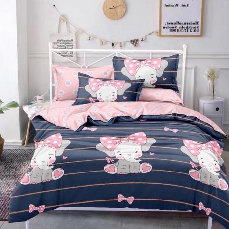 Комплект постельного белья MirSon 17-0539 Elephant детский бязь 110х140 см (2200003798173)