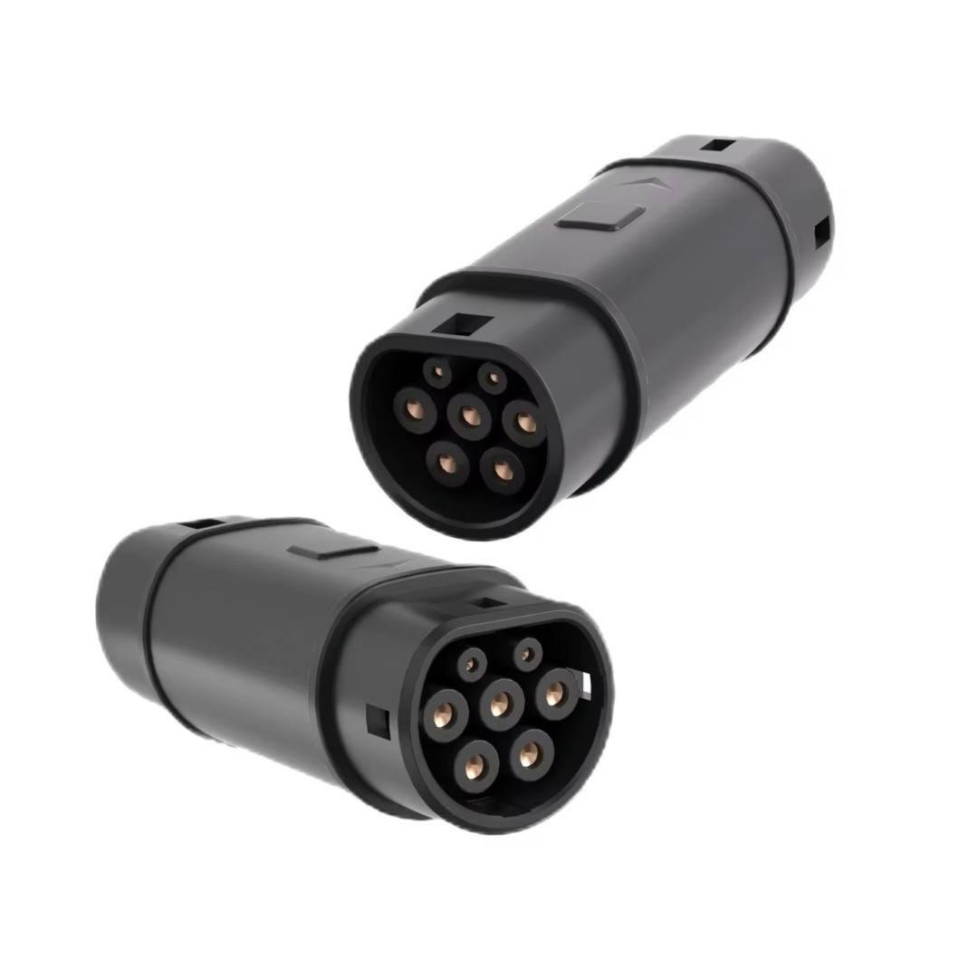 Адаптер GBT Type 2 для електромобіля Bodasan 32А 220В для авто з портом Type 2 під китайські зарядки GBT (ZH-3)