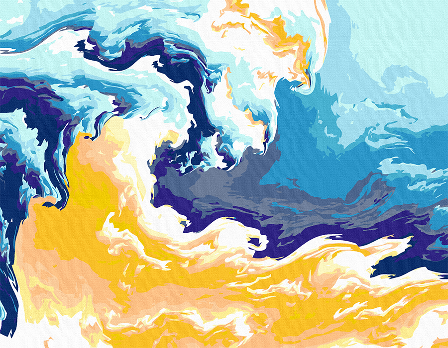 Картина за номерами Rosa Start Хвилі незалежності 35x45 см (Az1-4823098530794)