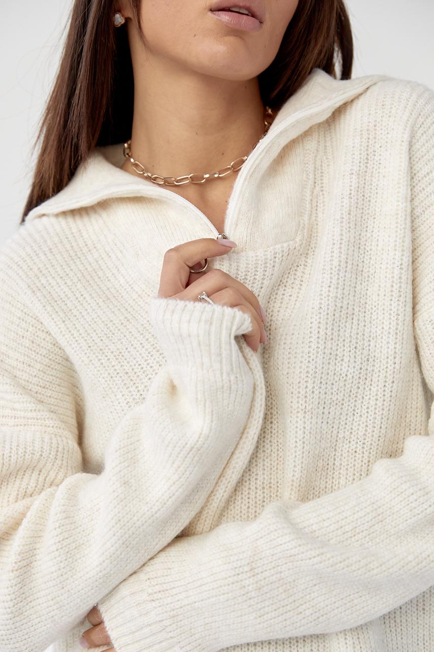 Туніка оверсайз L Молочний (9506343) - фото 4 Туніка оверсайз L Молочний (9506343) - фото 4