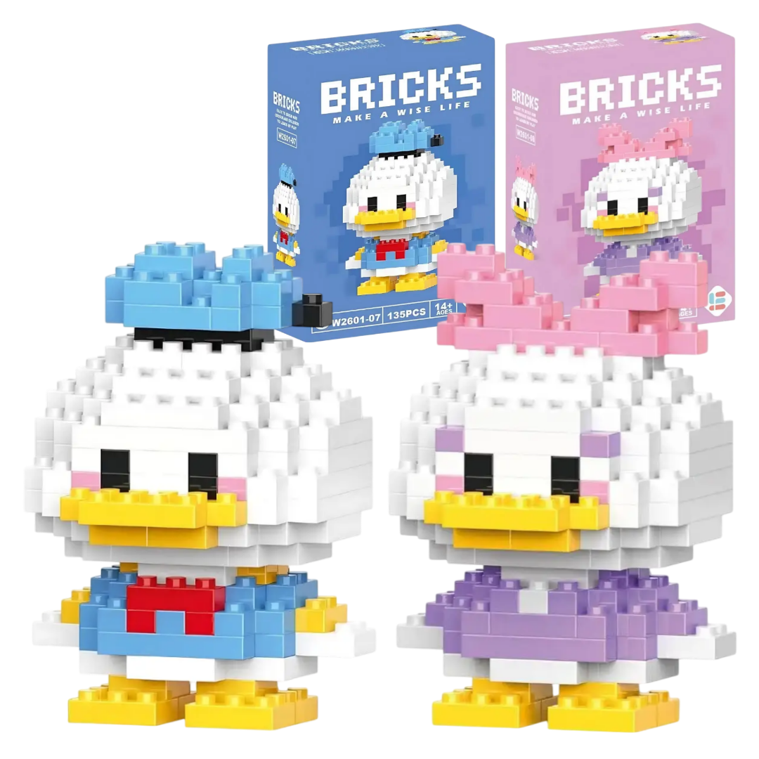 Конструктор-фигурка BRICKS Дональд Дак и Дейзи Дак 2 шт. (2667485668)