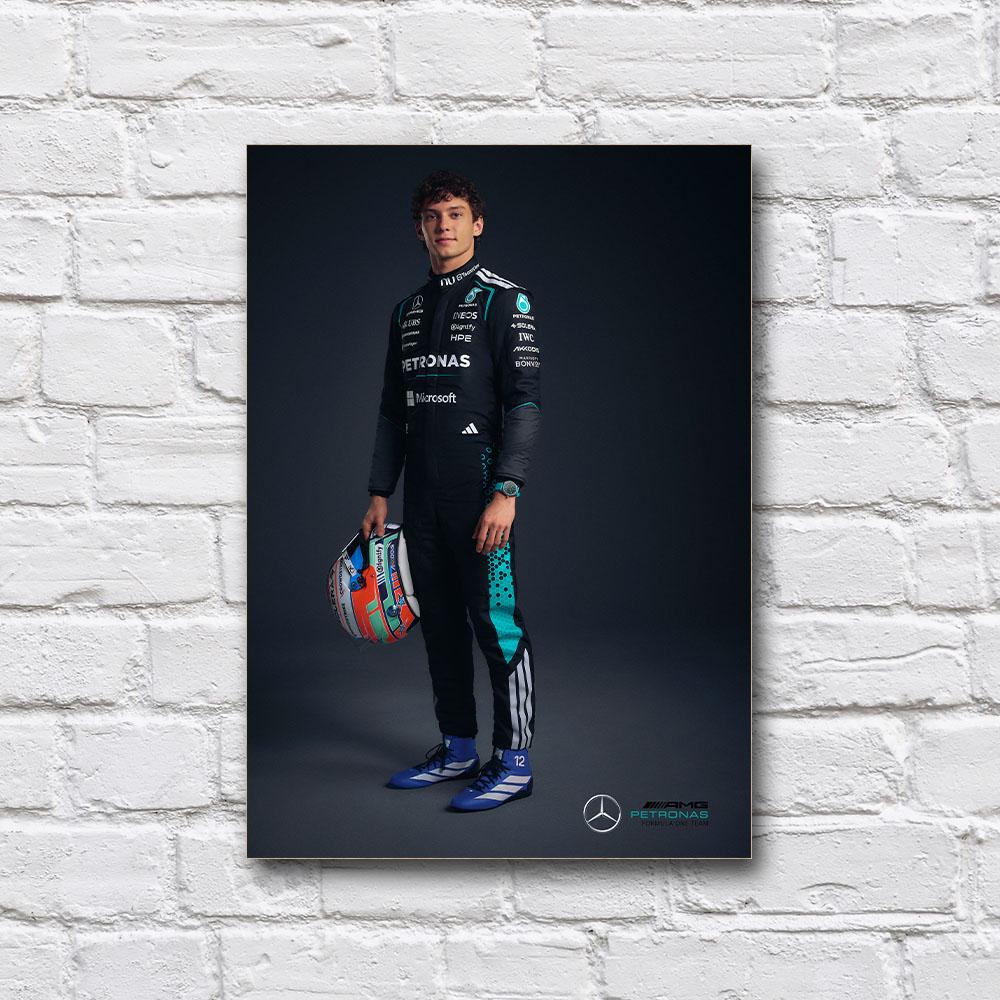 Постер дерев’яний Кімі Антонеллі 2026 210х297 мм (33852869)