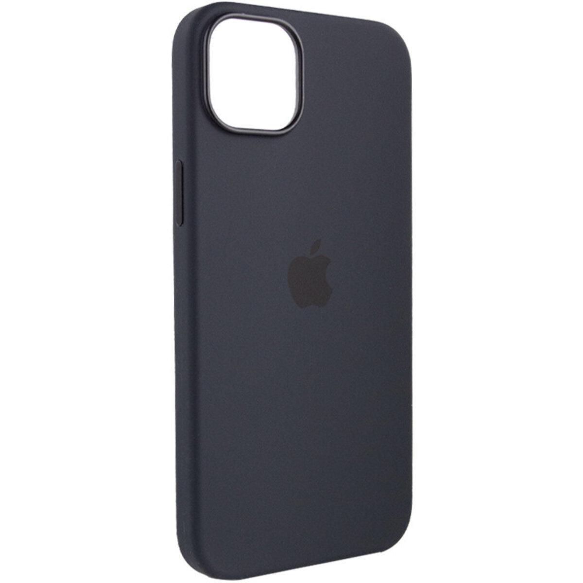 Противоударный чехол Silicone Full Case AAA MagSafe IC для Apple iPhone 14 Pro Midnight - фото 5