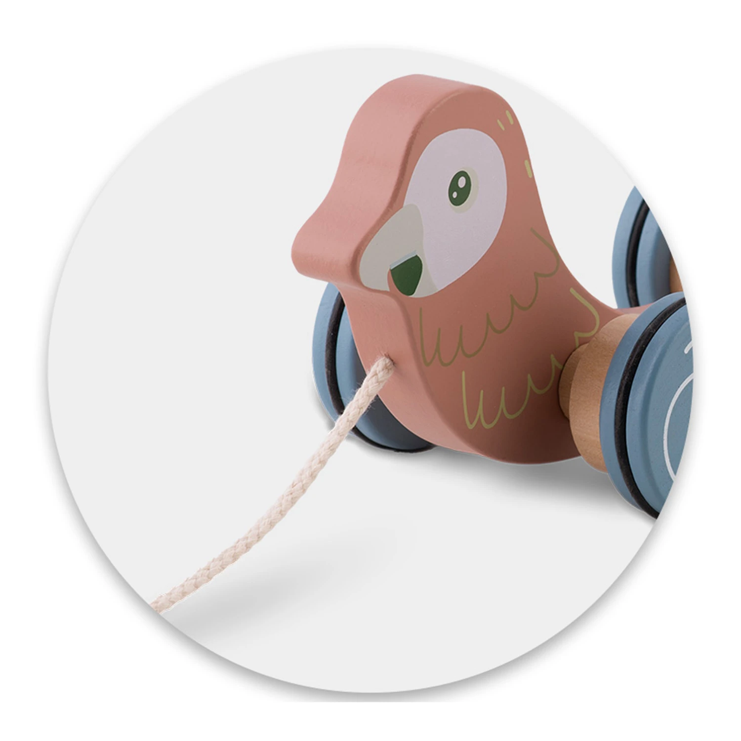 Іграшка-Папуга дерев'яна Nukido NK-854 Тягачка-Сортер (785400) - фото 2 Іграшка-Папуга дерев'яна Nukido NK-854 Тягачка-Сортер (785400) - фото 2