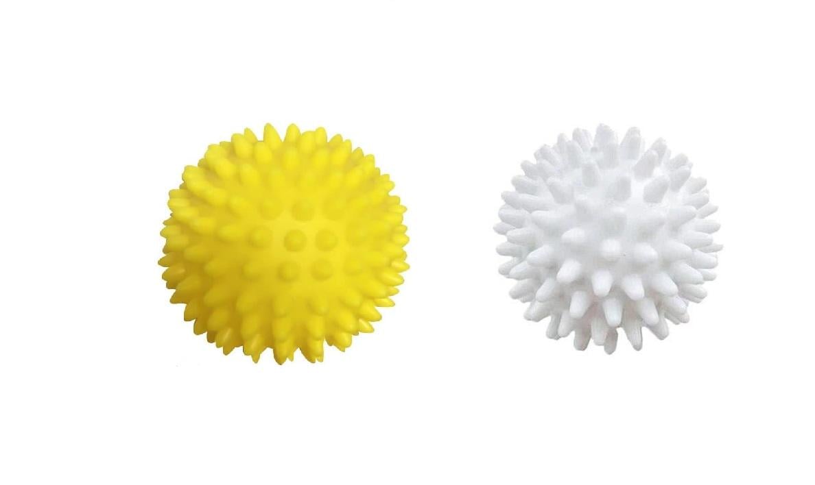 Комплект м'ячиків для прання Kayfovo KB2WY та мішечок для прання KBW1 2 шт. White-Yellow (28673)