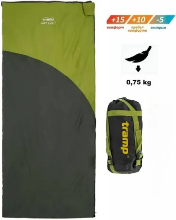 Спальний мішок-ковдра літній правий 190x80 см Tramp Airy Light (UTRS-056-olive-R) - фото 3