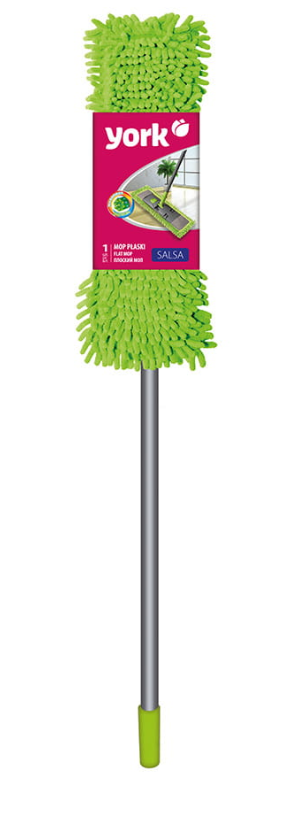 Швабра York Salsa з телескопічною ручкою салатова мікрофібра