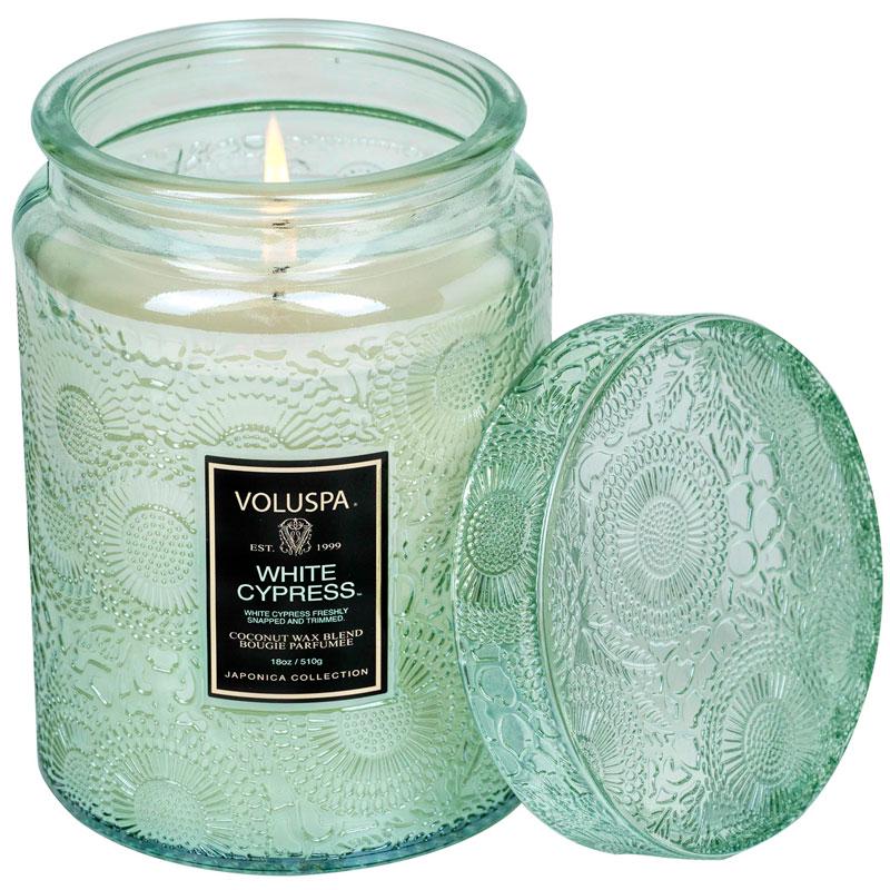 Свеча ароматическая Voluspa Japonica White Cypress 510 г банка с крышкой (111004517)