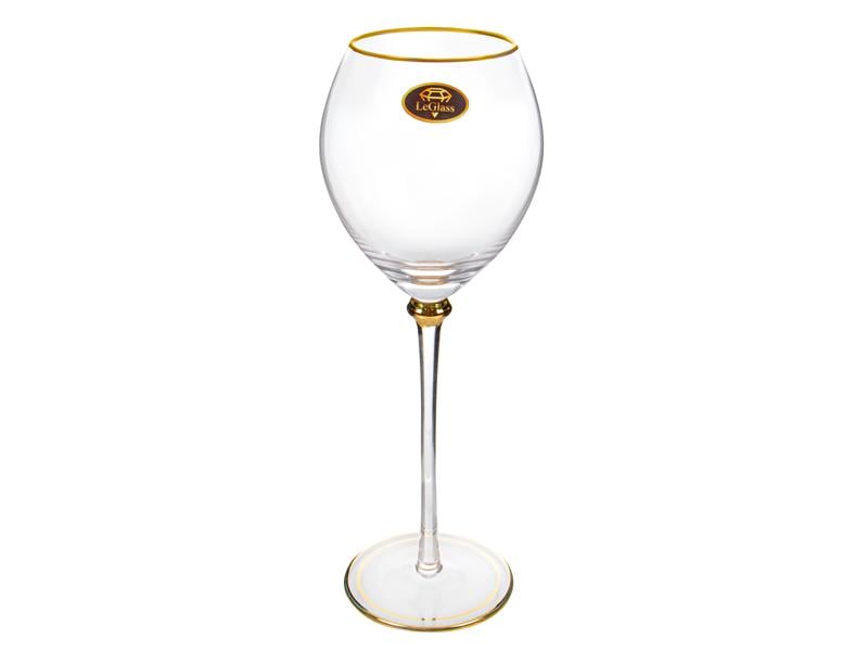 Бокал для вина на высокой ножке Lefard 270 мл высота 26,5 см Прозрачный (806-026)