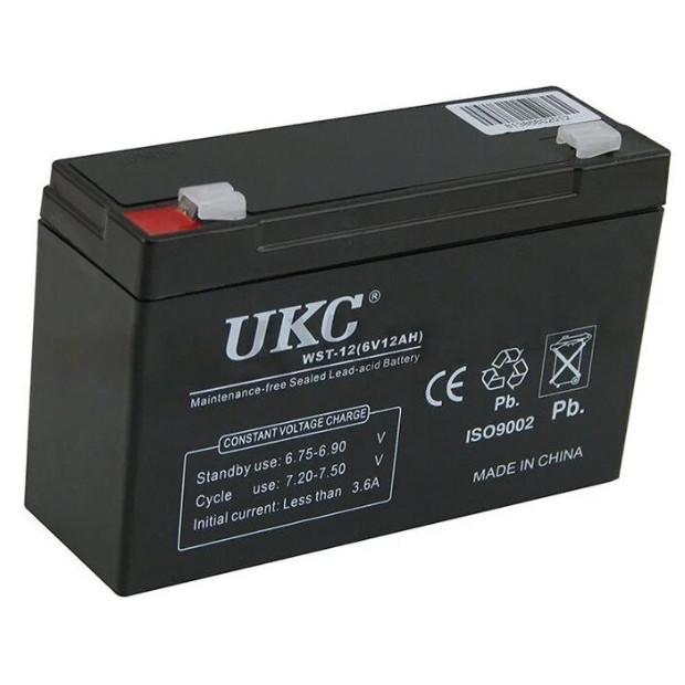 Акумулятор UKC Battery WST-12 6 V 12 Ah (014474) - фото 2