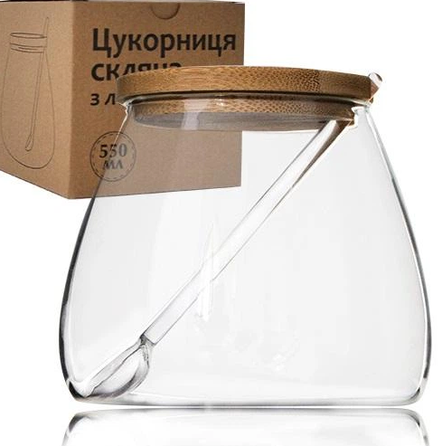 Сахарница с ложкой SNT 580 мл (32242)