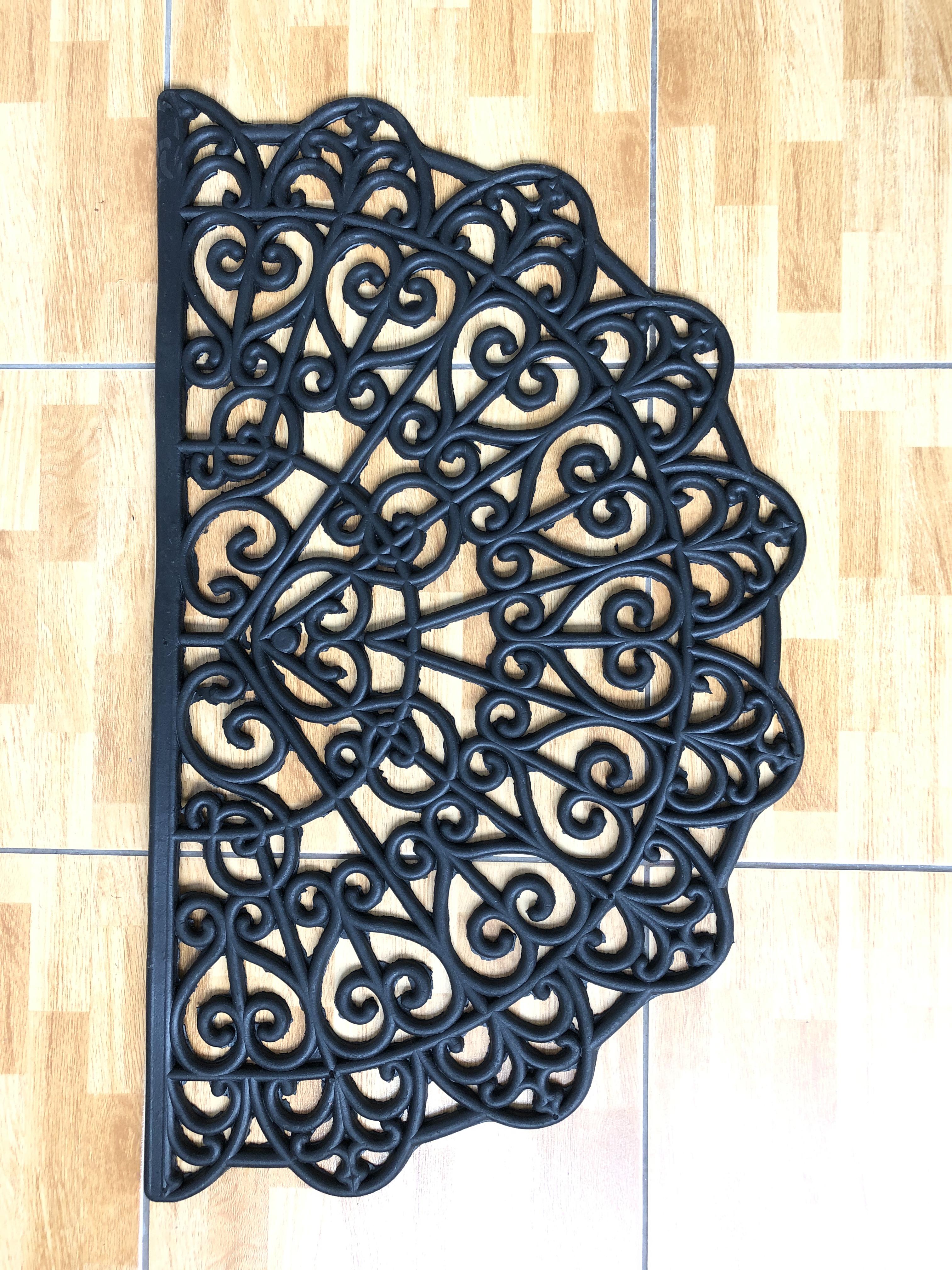 Килимок на поріг Ніцца гумовий ажурний 450х750 мм - фото 2 Килимок на поріг Ніцца гумовий ажурний 450х750 мм - фото 2