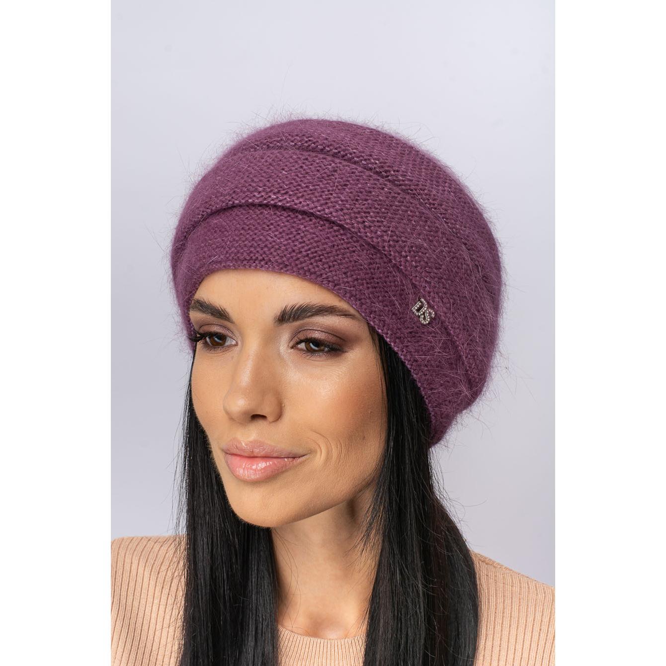 Шапка ангоровая женская Leks Квитка one size Инжир - фото 1 Шапка ангоровая женская Leks Квитка one size Инжир - фото 1