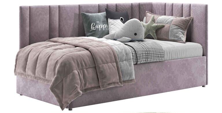 Ліжко м'яке дитяче ARIS Sonata Рожевий