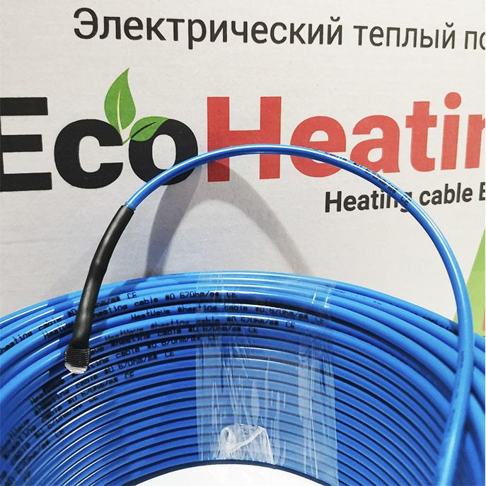 Нагрівальний кабель для теплої підлоги EcoHeating 20/70 м/7 - 8,8 м²/1400 Вт (EA0070) - фото 4