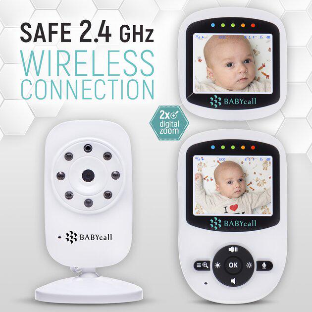 Відеоняня Baby Monitor SM-24 з портативним дисплеєм та вимірюванням температури - фото 14