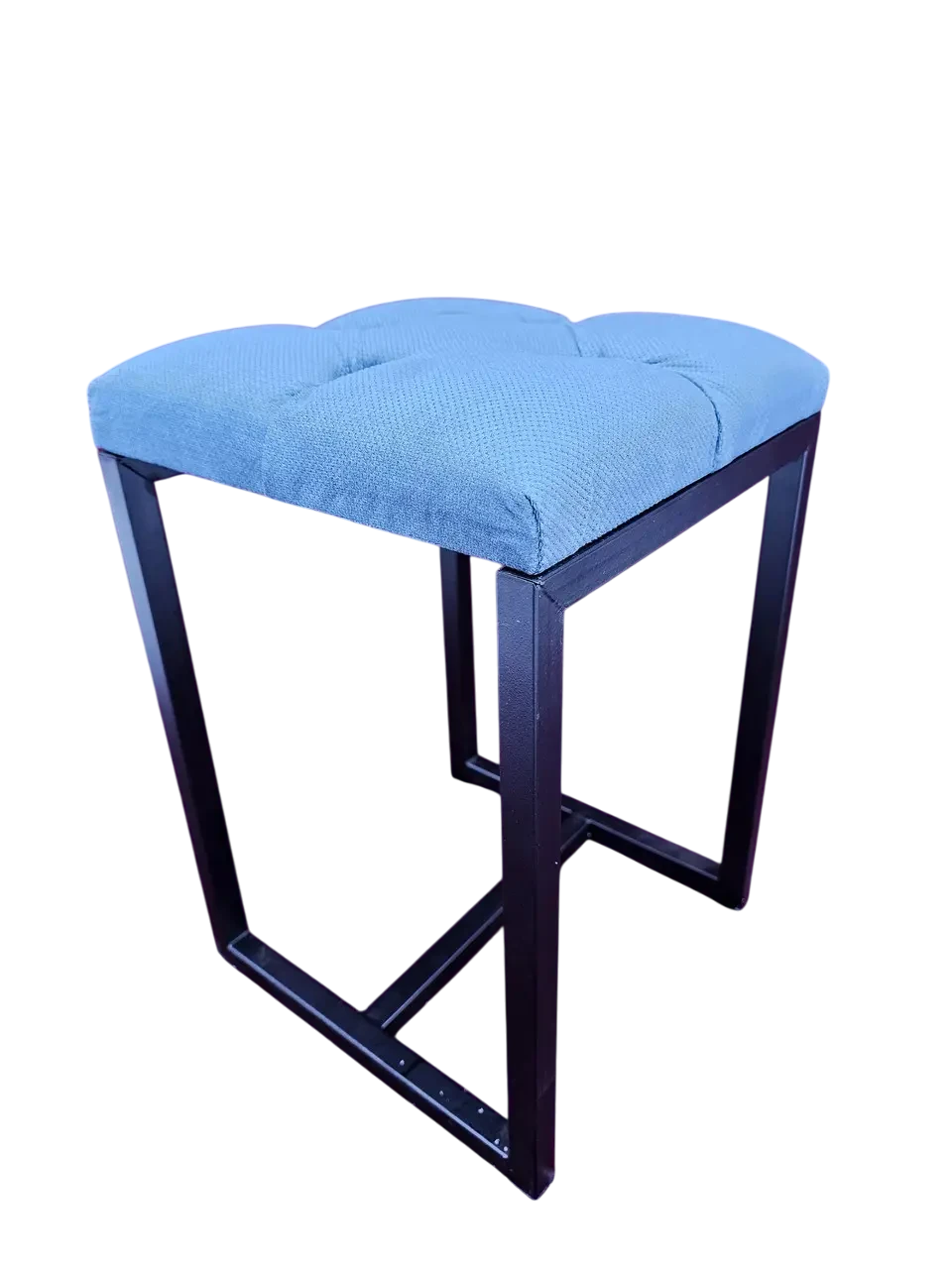 Пуф лофт Хатинка с велюровым сиденьем с перемычкой 30 см (CNT00011956)