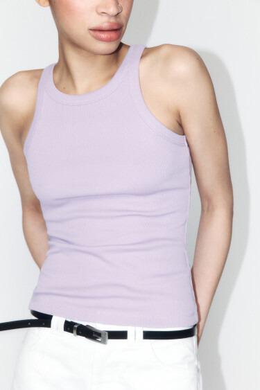 Топ Gina tricot 13894П S сиреневый (3331109413566)