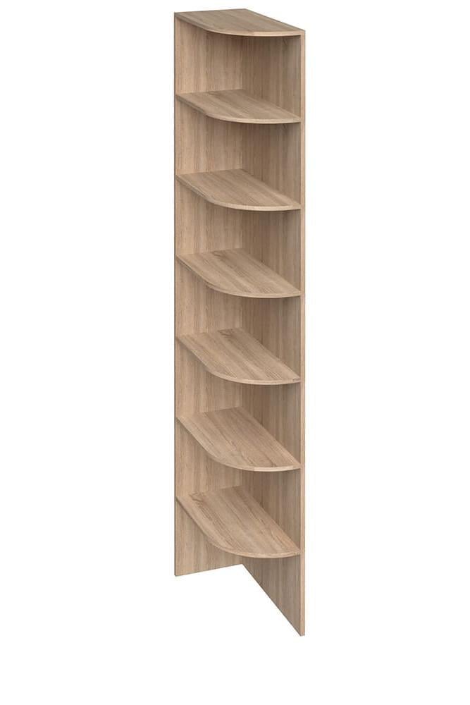 Консоль радиусная угловая для шкафов SENAM E-Line 2800x300x600 мм ДСП 16 мм левая (КЗ.1.28.60.3.16.Л)